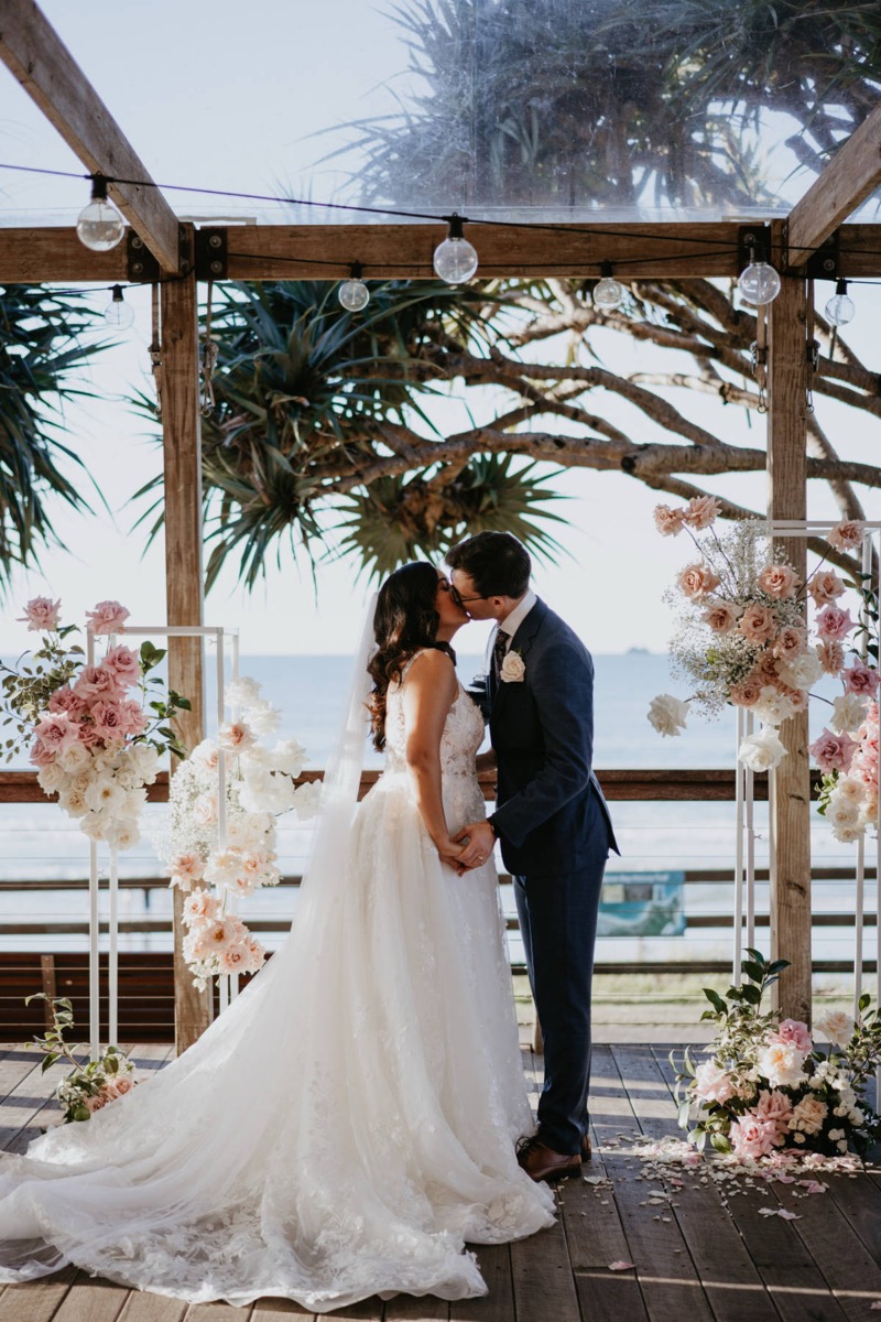 Beachfront ceremony